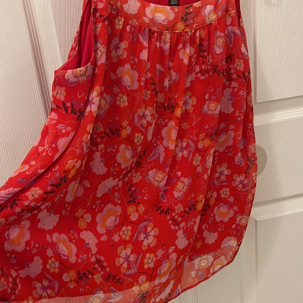 Aqua, M 100% Polyester, Lined, String Strap, Tank… - image 5